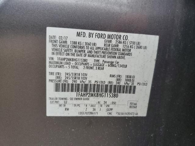 Photo 11 VIN: 1FAHP2MK8HG115380 - FORD TAURUS 