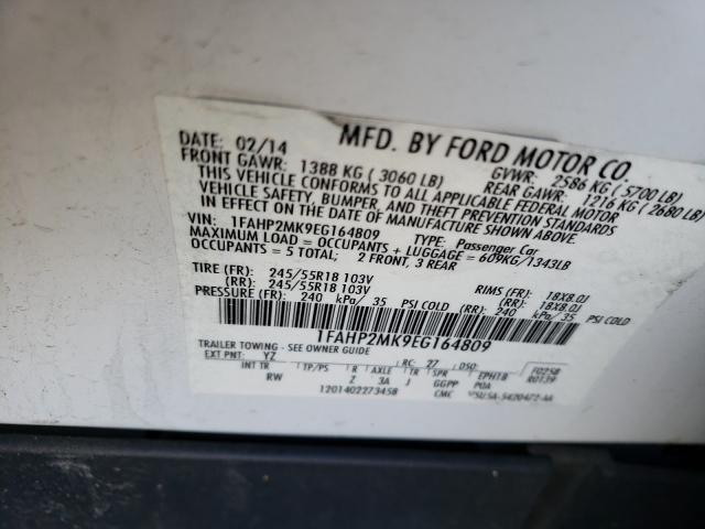 Photo 9 VIN: 1FAHP2MK9EG164809 - FORD TAURUS POL 