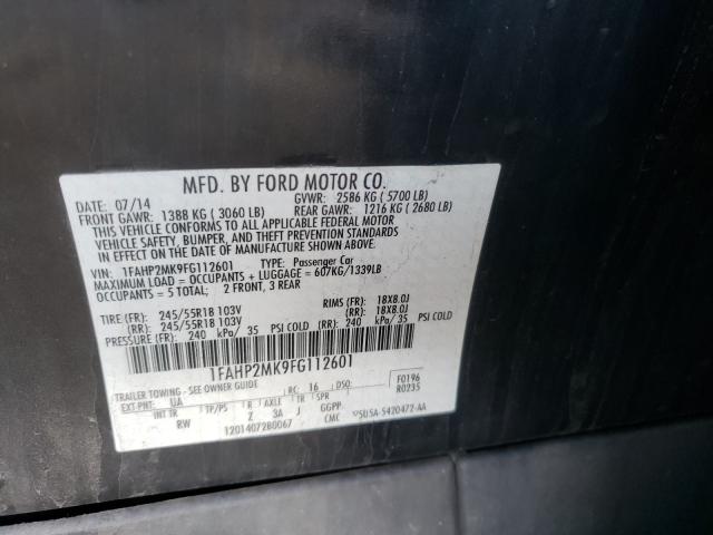 Photo 9 VIN: 1FAHP2MK9FG112601 - FORD TAURUS POL 