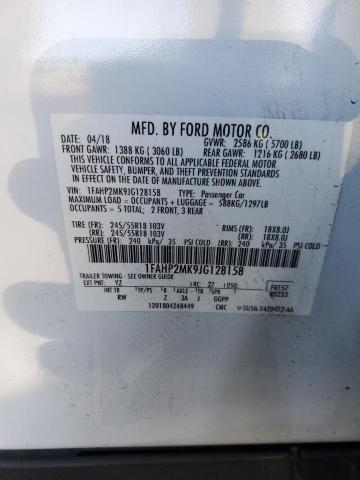 Photo 12 VIN: 1FAHP2MK9JG128158 - FORD TAURUS POL 