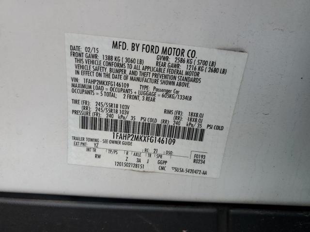 Photo 12 VIN: 1FAHP2MKXFG146109 - FORD TAURUS POL 