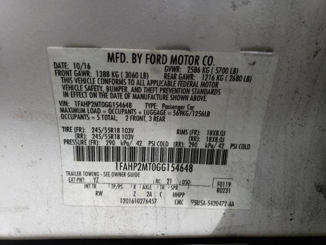 Photo 11 VIN: 1FAHP2MT0GG154648 - FORD TAURUS POL 