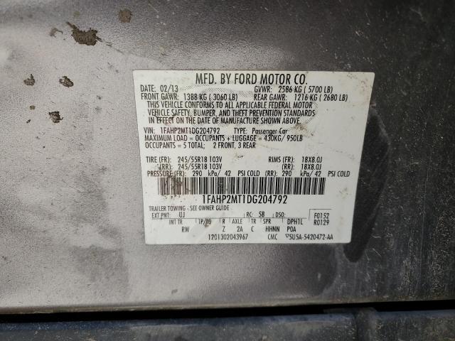 Photo 11 VIN: 1FAHP2MT1DG204792 - FORD TAURUS POL 