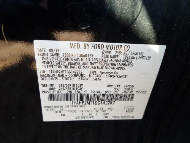 Photo 9 VIN: 1FAHP2MT1GG142282 - FORD TAURUS POL 