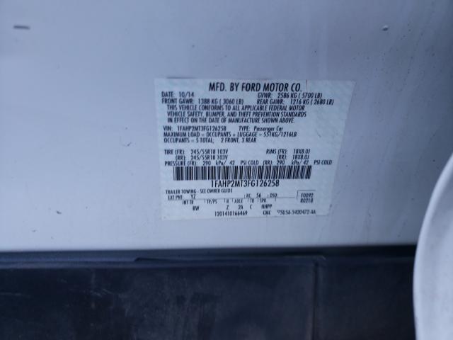 Photo 9 VIN: 1FAHP2MT3FG126258 - FORD TAURUS POL 