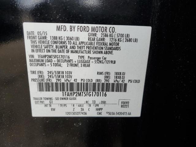 Photo 11 VIN: 1FAHP2MT5FG170116 - FORD TAURUS POL 