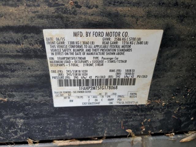 Photo 12 VIN: 1FAHP2MT5FG178068 - FORD TAURUS POL 