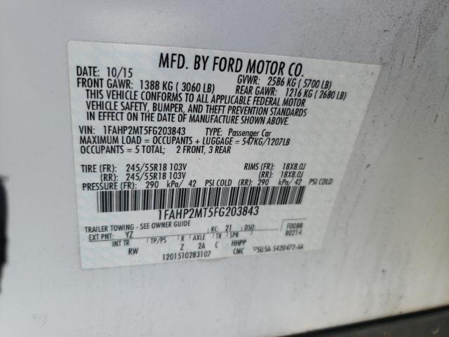 Photo 9 VIN: 1FAHP2MT5FG203843 - FORD TAURUS POL 