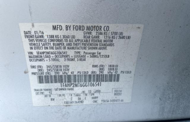 Photo 9 VIN: 1FAHP2MT6GG106541 - FORD TAURUS POL 