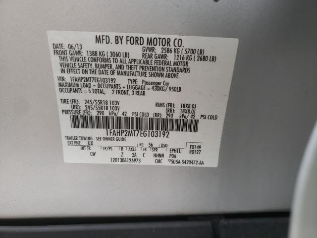 Photo 9 VIN: 1FAHP2MT7EG103192 - FORD TAURUS POL 