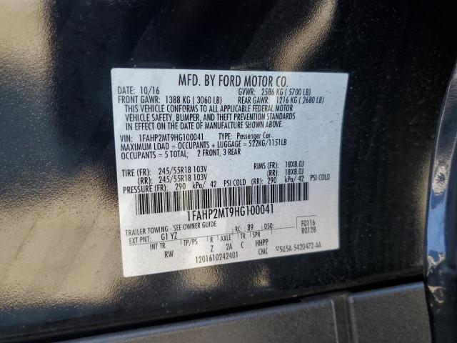 Photo 11 VIN: 1FAHP2MT9HG100041 - FORD TAURUS POL 