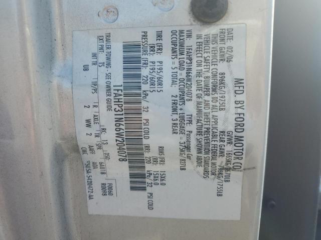 Photo 11 VIN: 1FAHP31N66W204078 - FORD FOCUS ZX3 