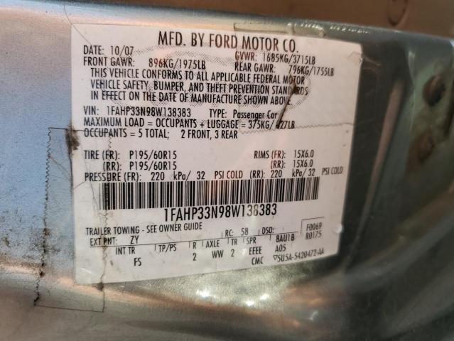 Photo 11 VIN: 1FAHP33N98W138383 - FORD FOCUS 