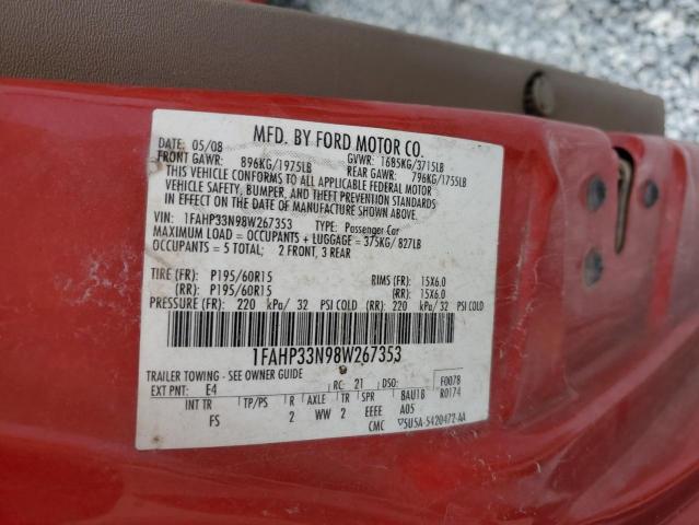 Photo 11 VIN: 1FAHP33N98W267353 - FORD FOCUS SE 