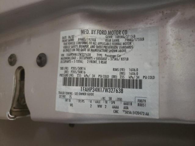 Photo 9 VIN: 1FAHP34N17W327638 - FORD FOCUS ZX4 