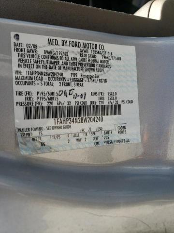 Photo 11 VIN: 1FAHP34N28W204240 - FORD FOCUS 