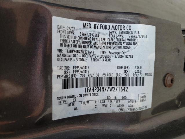 Photo 9 VIN: 1FAHP34N77W271642 - FORD FOCUS ZX4 