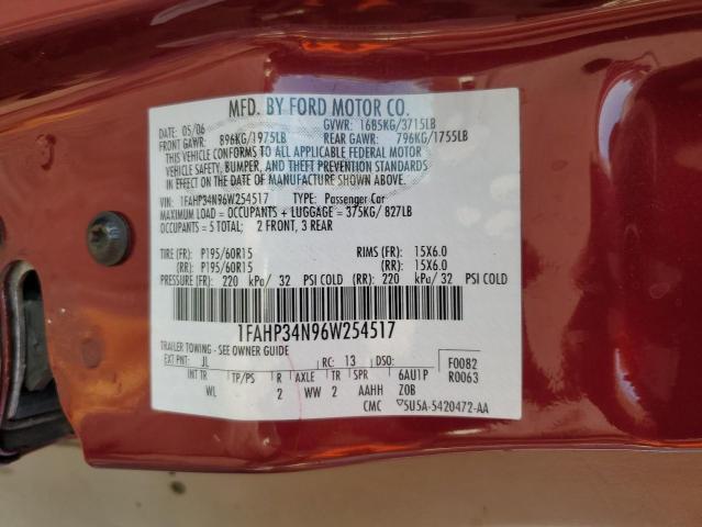 Photo 11 VIN: 1FAHP34N96W254517 - FORD FOCUS ZX4 