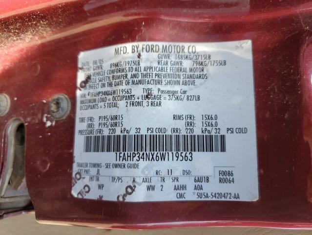 Photo 11 VIN: 1FAHP34NX6W119563 - FORD FOCUS ZX4 