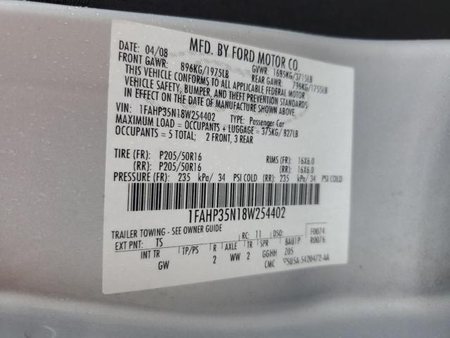 Photo 12 VIN: 1FAHP35N18W254402 - FORD FOCUS SE 