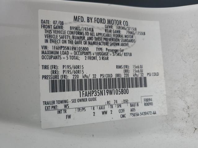 Photo 11 VIN: 1FAHP35N19W105800 - FORD FOCUS SE 