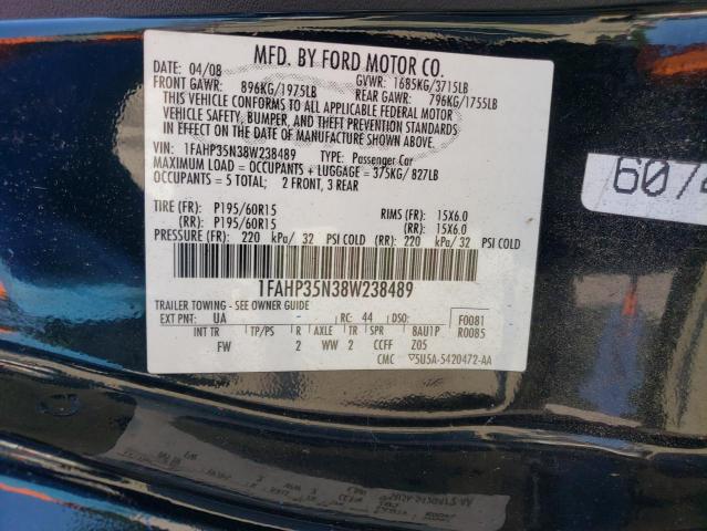 Photo 11 VIN: 1FAHP35N38W238489 - FORD FOCUS SE 