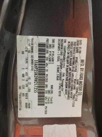 Photo 11 VIN: 1FAHP35N39W217255 - FORD FOCUS 