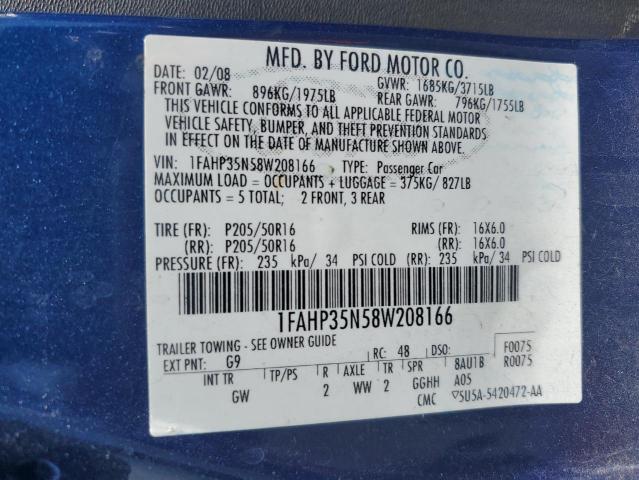 Photo 11 VIN: 1FAHP35N58W208166 - FORD FOCUS SE 