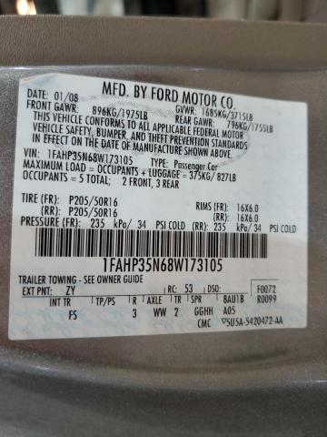 Photo 11 VIN: 1FAHP35N68W173105 - FORD FOCUS 