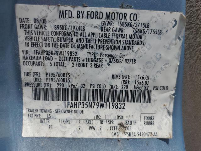 Photo 11 VIN: 1FAHP35N79W119832 - FORD FOCUS 