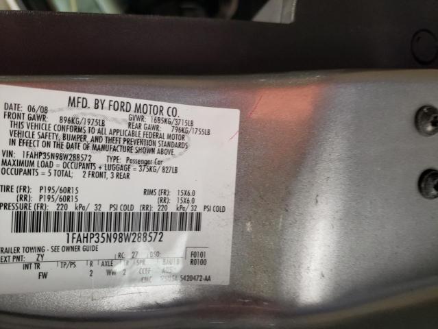 Photo 11 VIN: 1FAHP35N98W288572 - FORD FOCUS 