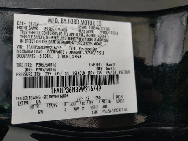 Photo 11 VIN: 1FAHP36N39W216749 - FORD FOCUS SES 