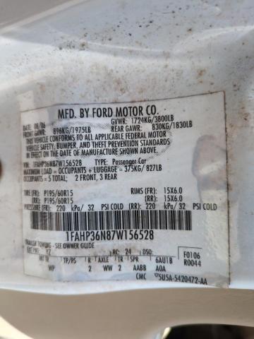 Photo 12 VIN: 1FAHP36N87W156528 - FORD FOCUS ZXW 