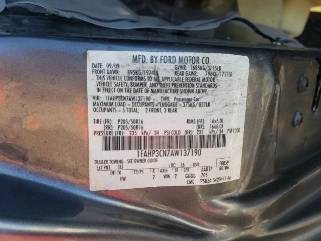 Photo 9 VIN: 1FAHP3CN7AW137190 - FORD FOCUS SE 