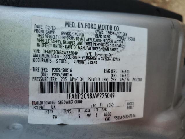 Photo 9 VIN: 1FAHP3CN8AW225049 - FORD FOCUS SE 