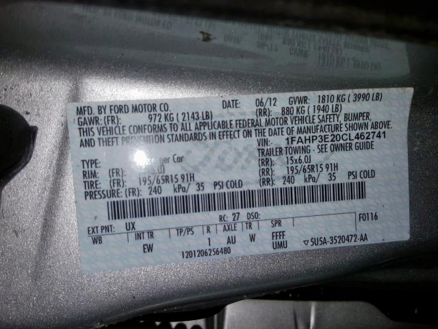 Photo 9 VIN: 1FAHP3E20CL462741 - FORD FOCUS S 