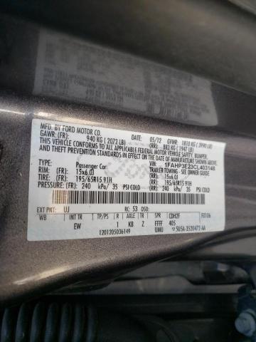 Photo 9 VIN: 1FAHP3E23CL403148 - FORD FOCUS S 