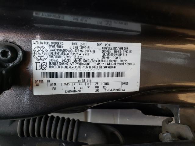 Photo 9 VIN: 1FAHP3E29CL159005 - FORD FOCUS S 