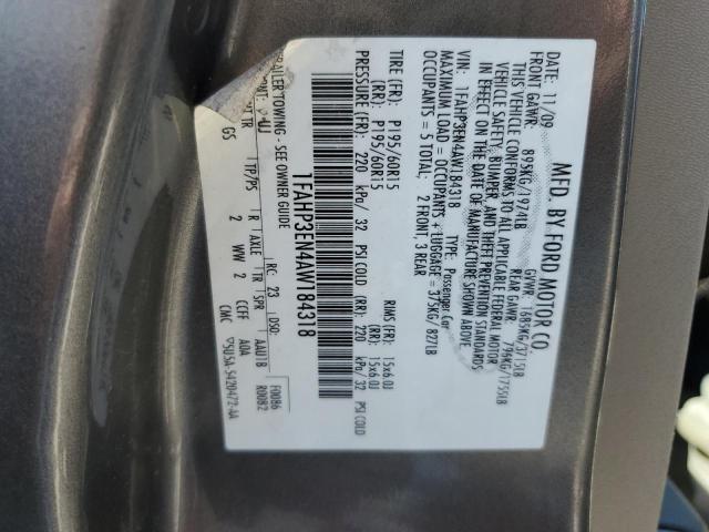 Photo 11 VIN: 1FAHP3EN4AW184318 - FORD FOCUS S 