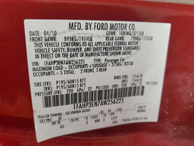 Photo 13 VIN: 1FAHP3EN7AW256225 - FORD FOCUS S 