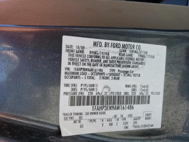 Photo 9 VIN: 1FAHP3EN9AW161486 - FORD FOCUS S 