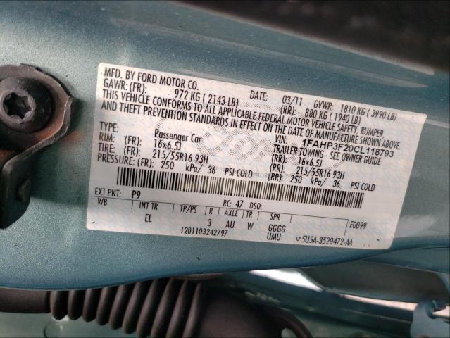 Photo 9 VIN: 1FAHP3F20CL118793 - FORD FOCUS SE 