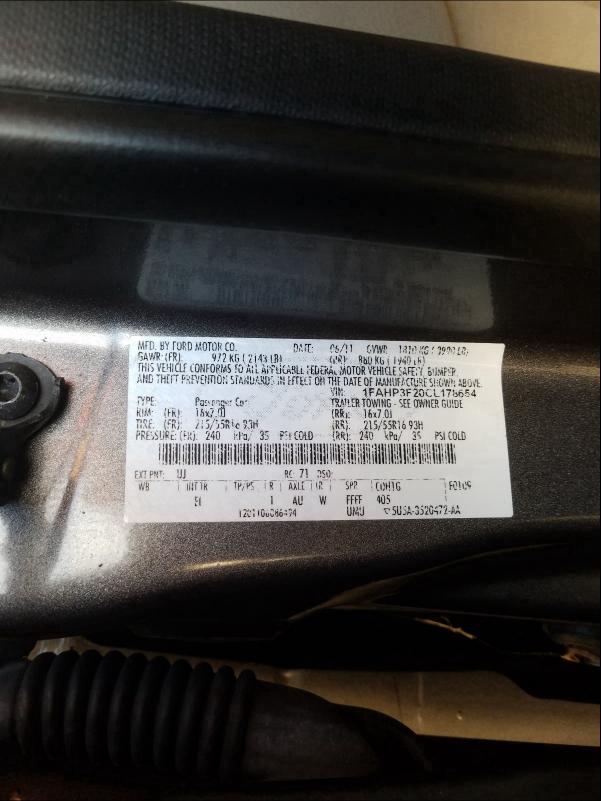 Photo 9 VIN: 1FAHP3F20CL178654 - FORD FOCUS SE 