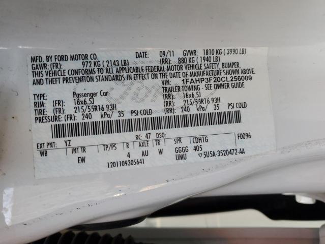 Photo 11 VIN: 1FAHP3F20CL256009 - FORD FOCUS 