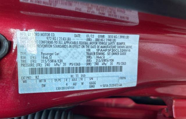 Photo 9 VIN: 1FAHP3F20CL326916 - FORD FOCUS SE 