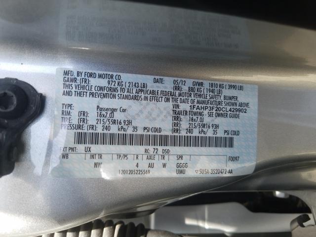 Photo 9 VIN: 1FAHP3F20CL429902 - FORD FOCUS SE 