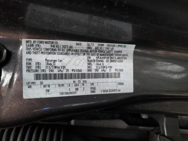 Photo 11 VIN: 1FAHP3F20CL460700 - FORD FOCUS 