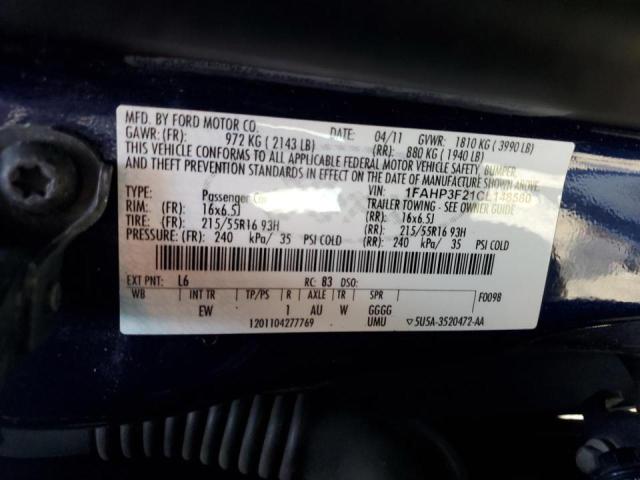 Photo 11 VIN: 1FAHP3F21CL148580 - FORD FOCUS SE 