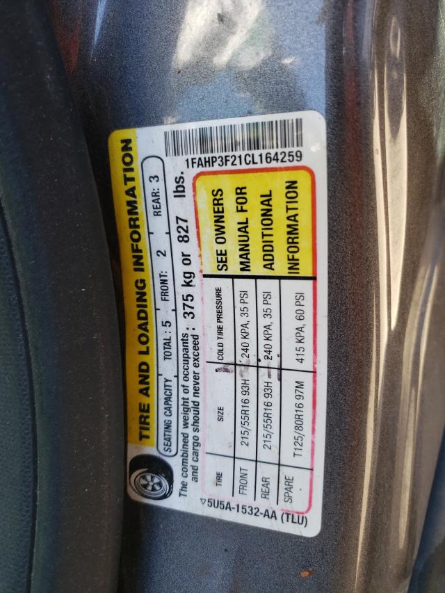 Photo 9 VIN: 1FAHP3F21CL164259 - FORD FOCUS SE 