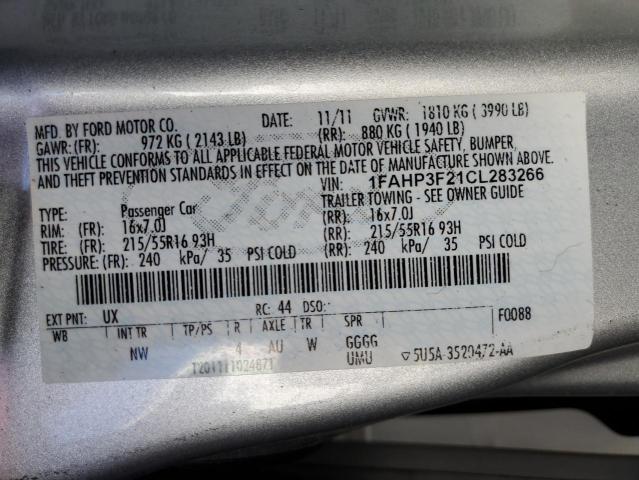 Photo 11 VIN: 1FAHP3F21CL283266 - FORD FOCUS SE 